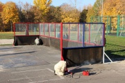 В Железногорске появилась современная площадка для игры в городки
